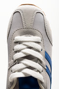 Retro Lace Up Trainers Grey (4)