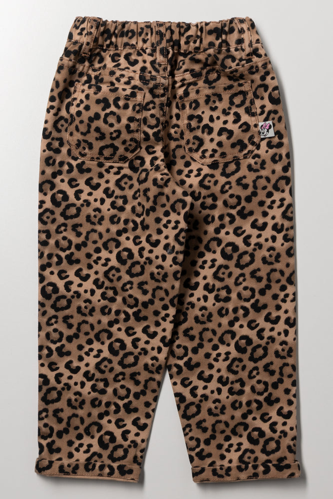 Minnie Mouse Animal Barrel Pants Tan (3)