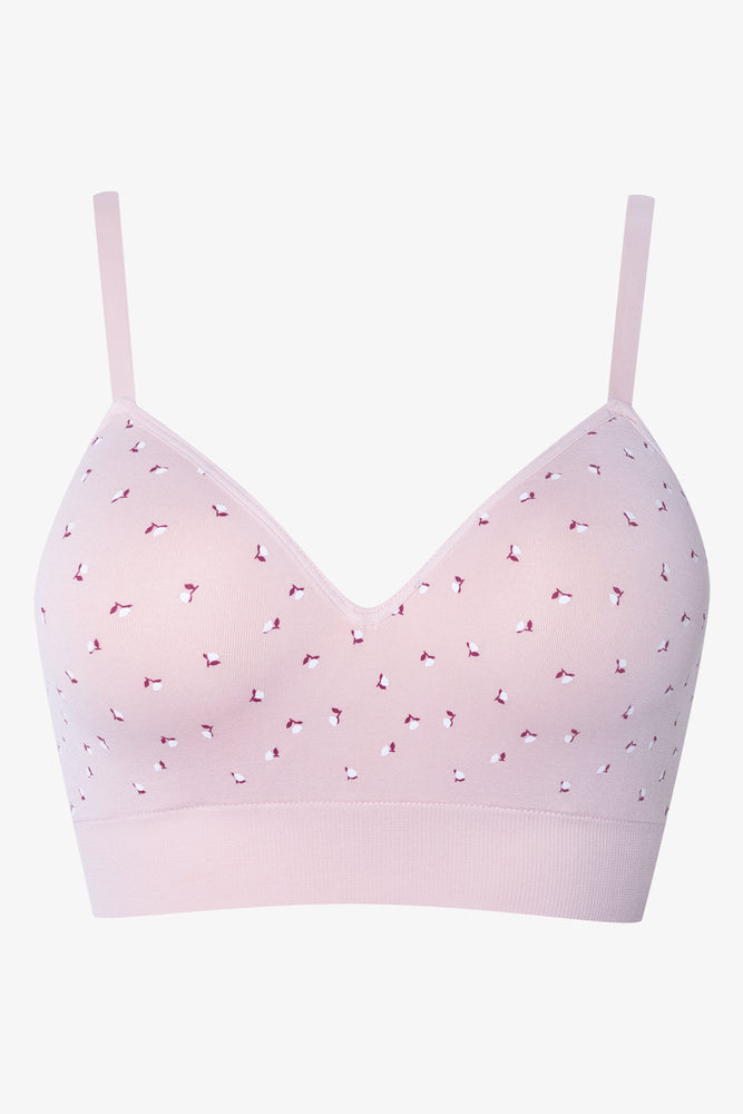 Floral Seamfree Bralette Pink
