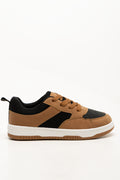 Skate Lace Up Sneakers Tan (1)