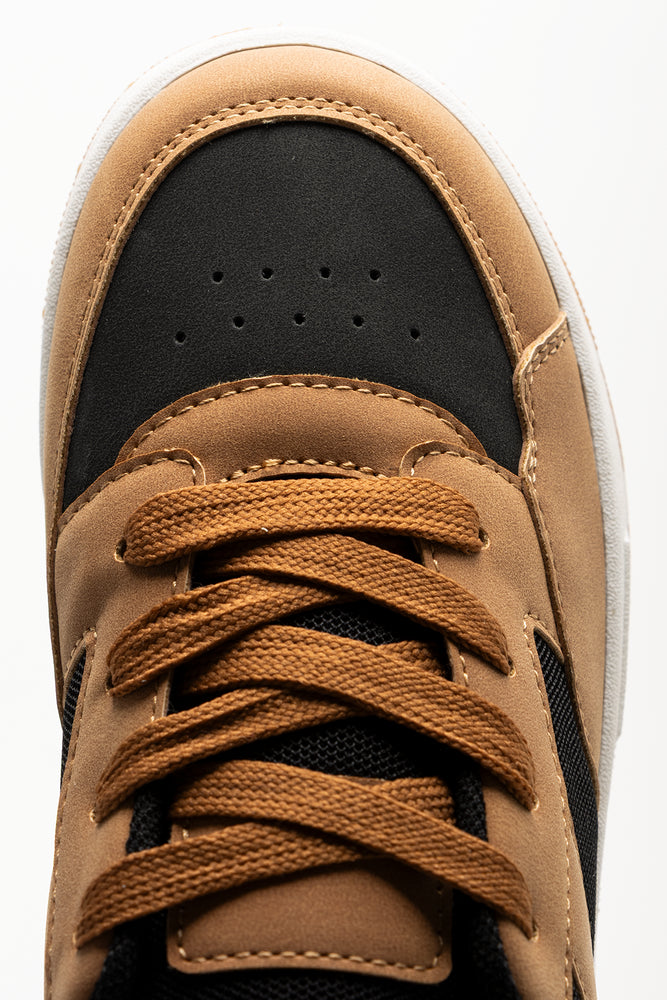 Skate Lace Up Sneakers Tan (4)