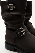 Buckle Boots Brown (3)