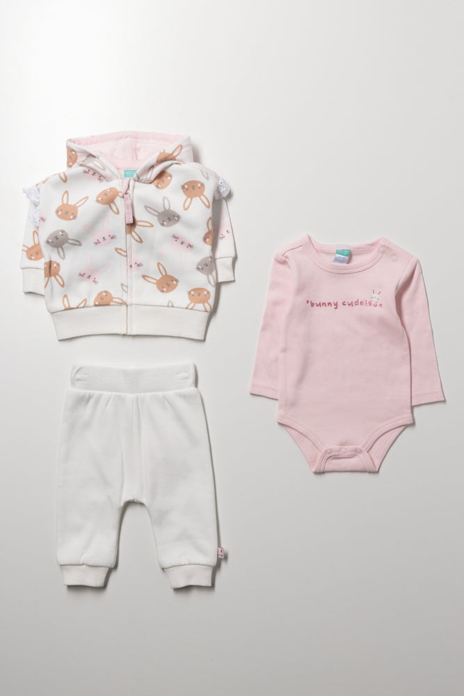 3 Piece Bunny Set Cream (3)