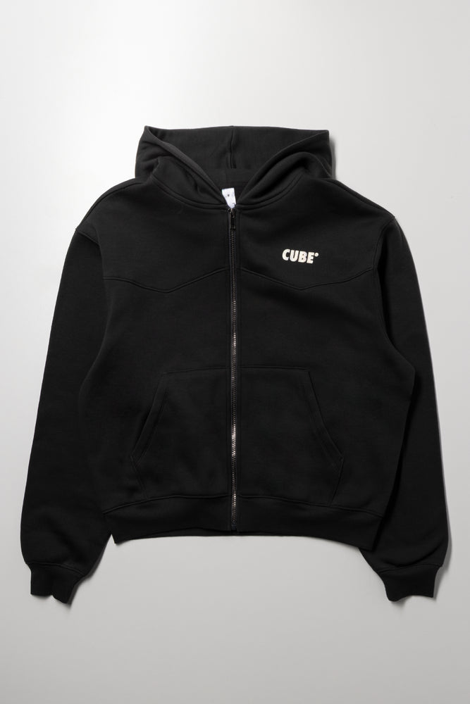 Hooded Zip Through Tracktop Dark Grey