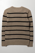 Stripe Crew Neck Jersey Natural (2)