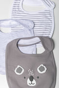 3 Pack Bibs Grey (1)