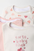 3 Pack Bibs Pink (1)