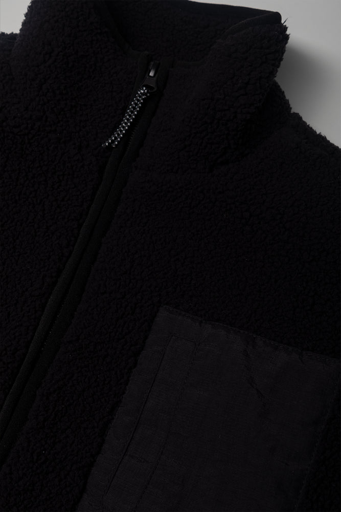 Zip Through Tracktop Black