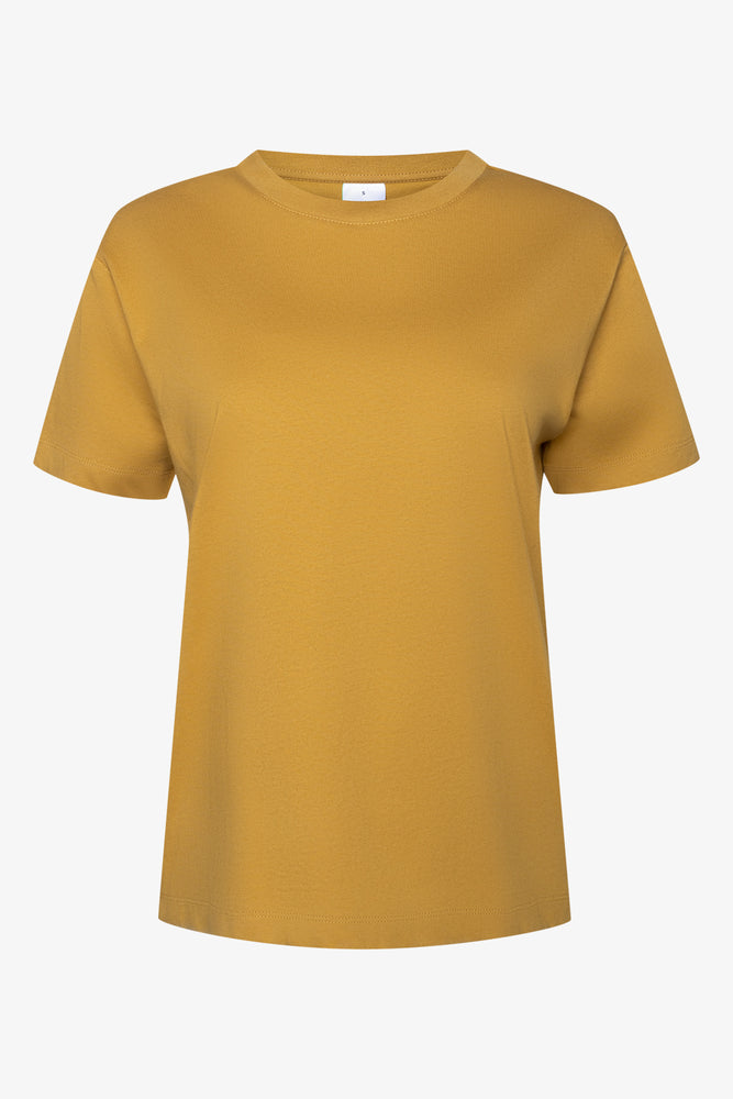 Short Sleeve Crew Neck T-Shirt Yellow
