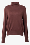 Long Sleeve Poloneck Jersey Brown