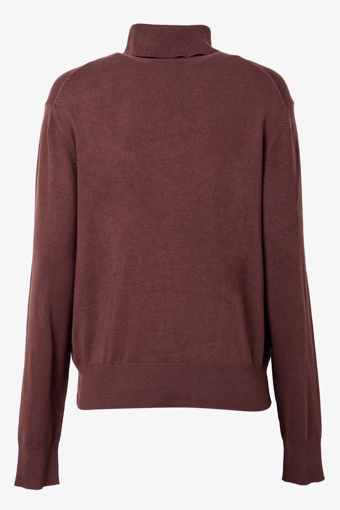 Long Sleeve Poloneck Jersey Brown (1)