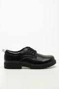 Boys Black Leather School Shoes (1)