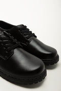 Boys Black Leather School Shoes (2)