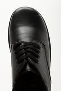 Boys Black Leather School Shoes (4)