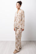 Leopard Print Button Down Pyjamas (1)