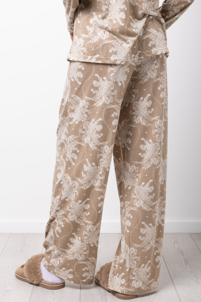 Leopard Print Button Down Pyjamas (6)