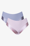 Satin Brazilian Panties Blue & Pink