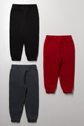 3 Pack Trackpants Black, Red And Dark Grey (2)