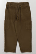 Corduroy Cargo Jogger Pants Green