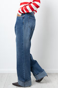 Relaxed Straight Leg Denim Jeans (1)