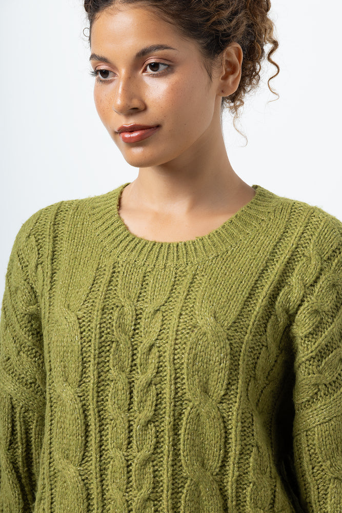 Long Sleeve Crew Neck Jersey Green (3)