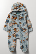 Trucks Babygrow Blue