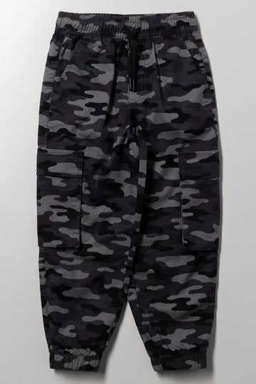 Camo Jogger Trackpants Dark Grey
