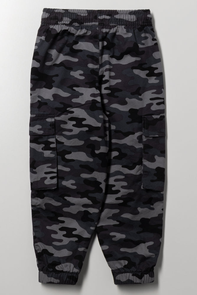 Camo Jogger Trackpants Dark Grey (2)