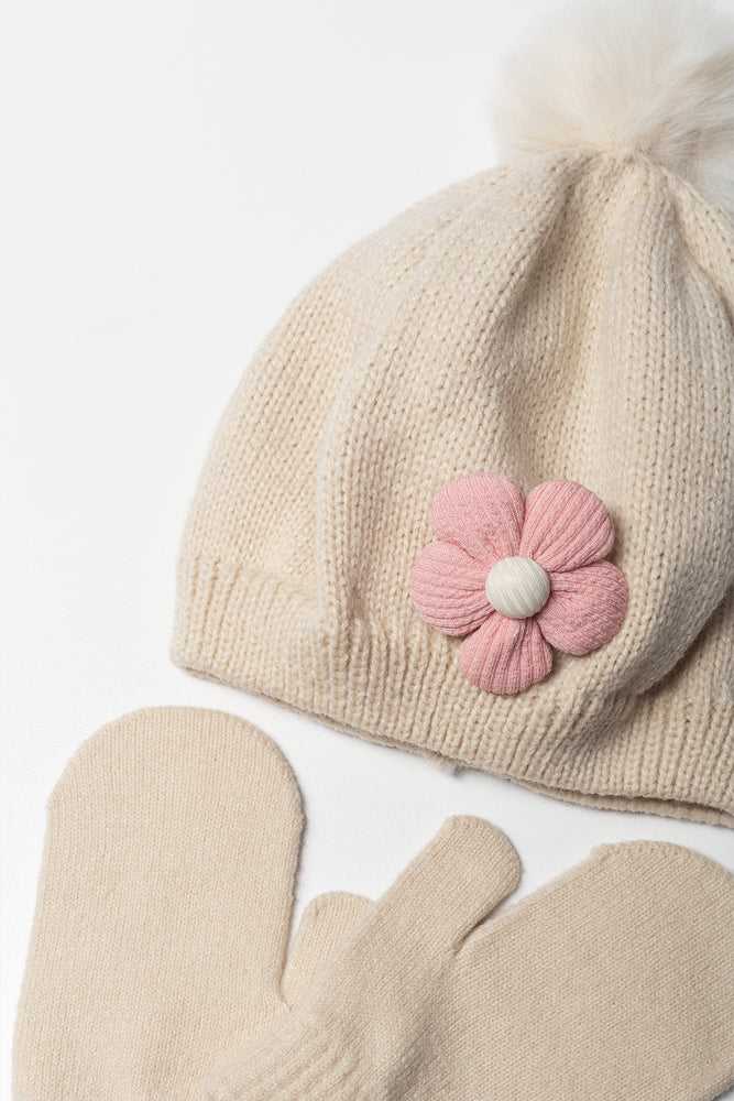 2 Piece Hat Set Natural (1)