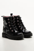 Barbie Lace Up Boots Black