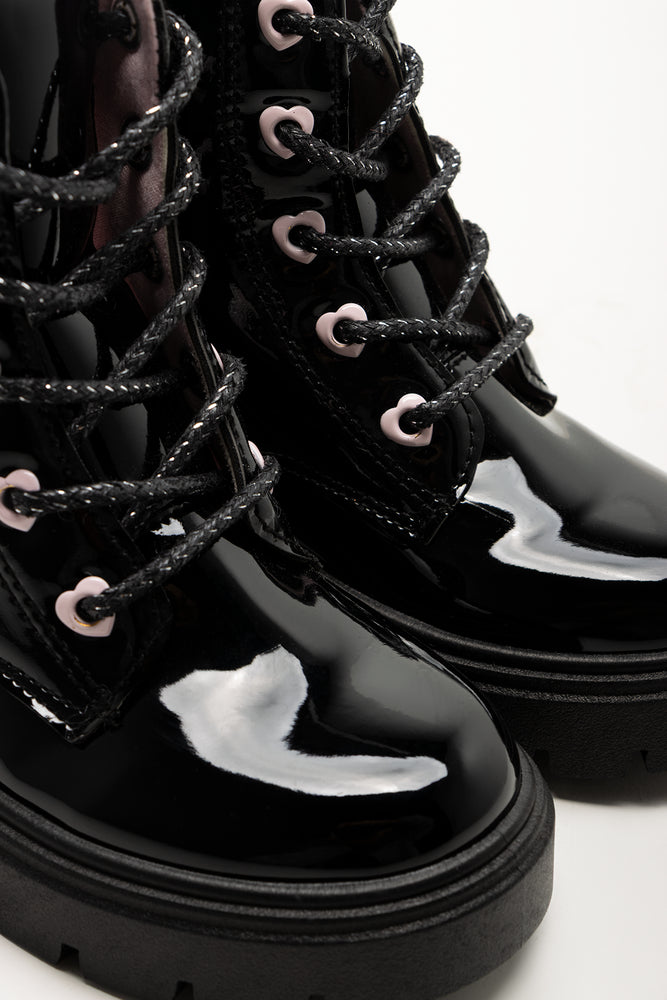 Barbie Lace Up Boots Black (2)