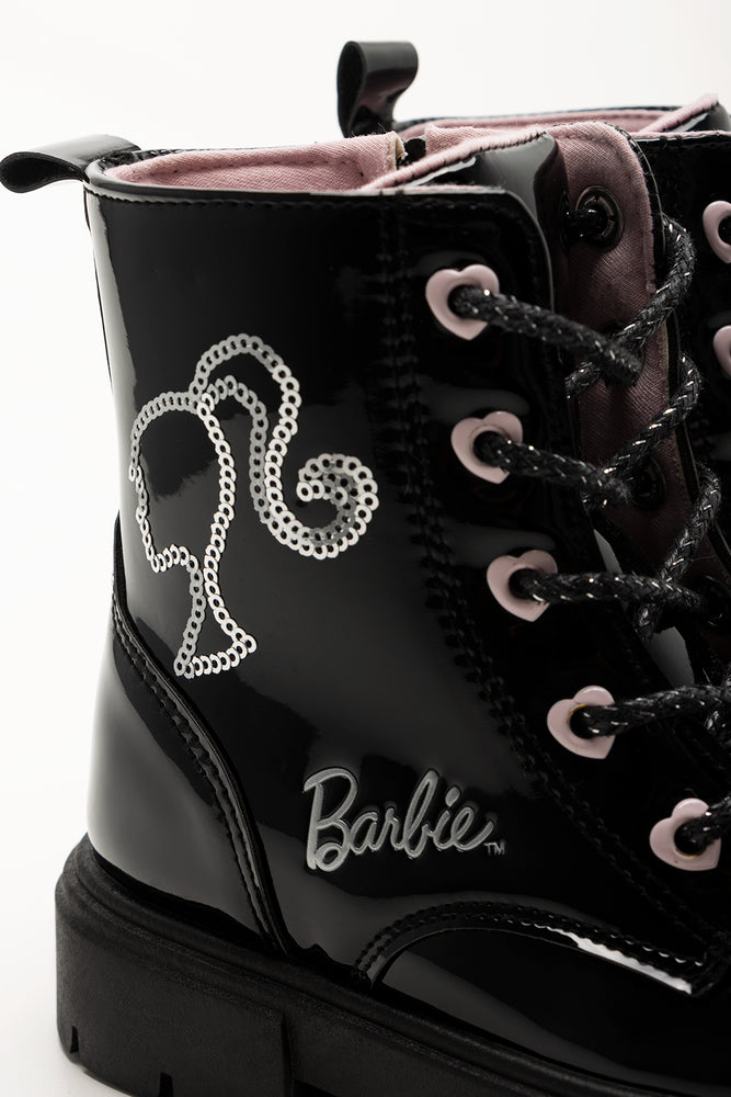 Barbie Lace Up Boots Black (3)