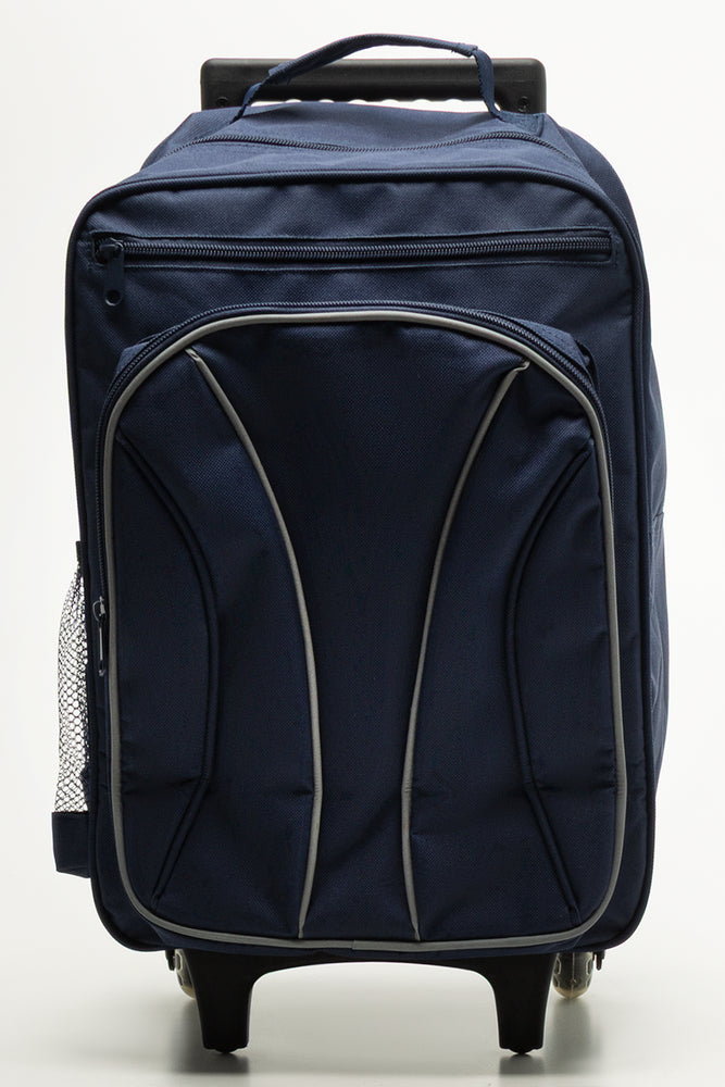 Navy Noise Reducing School Trolley Bag