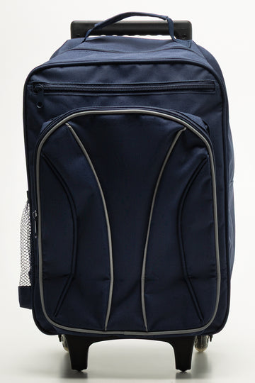 Navy Noise Reducing School Trolley Bag