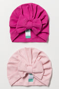 2 Pack Turbans Pink