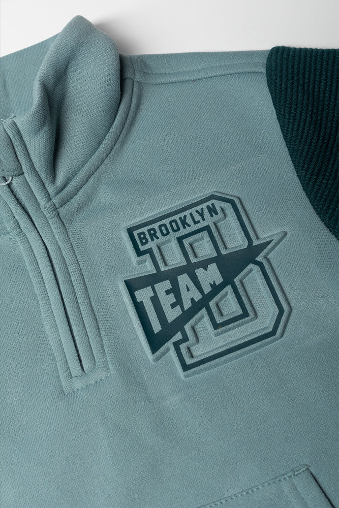 Zip Neck Tracktop Green (1)
