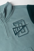 Zip Neck Tracktop Green (1)