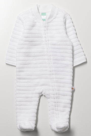 Fleece Sleepsuit White