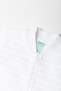 Fleece Sleepsuit White (1)