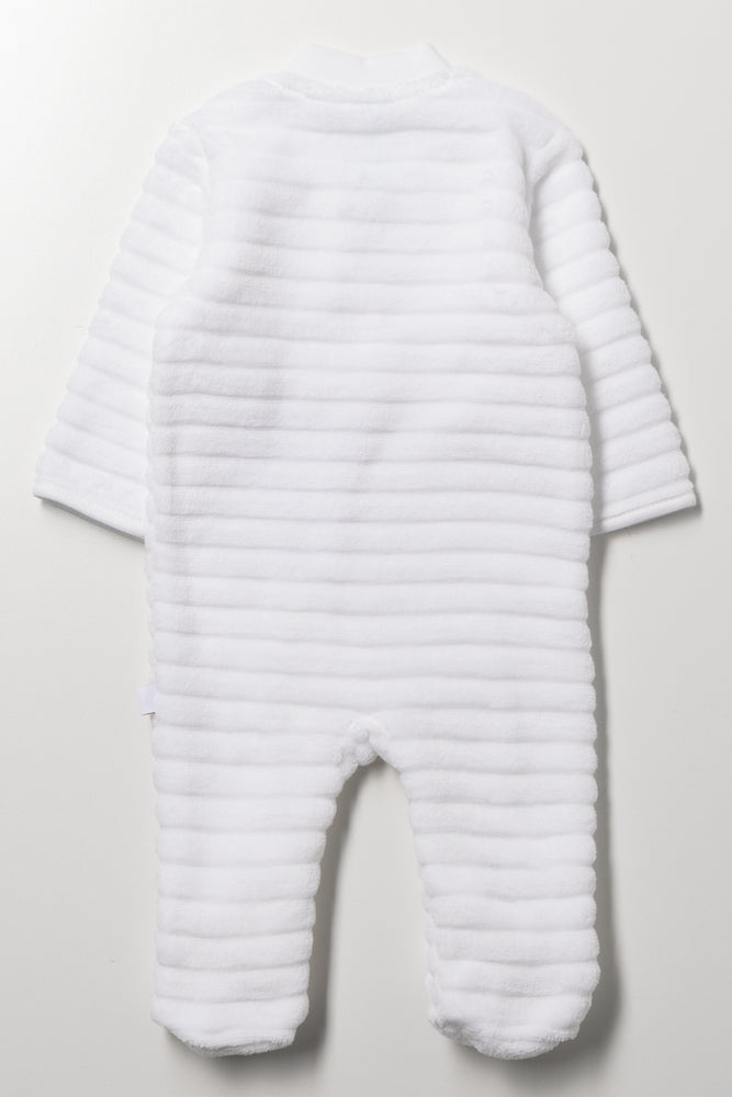 Fleece Sleepsuit White (3)