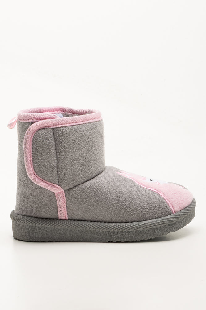 Unicorn Comfy Boots Light Grey (1)
