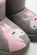 Unicorn Comfy Boots Light Grey (2)