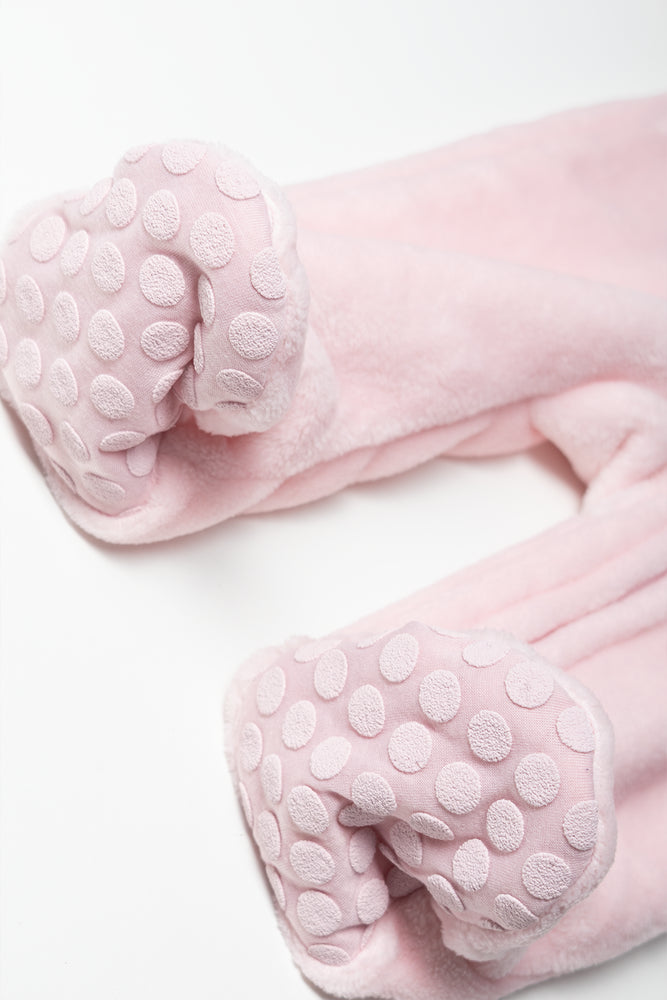 Fleece Babygrow Pink (2)