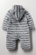 Padded Fur Babygrow Dark Grey (3)