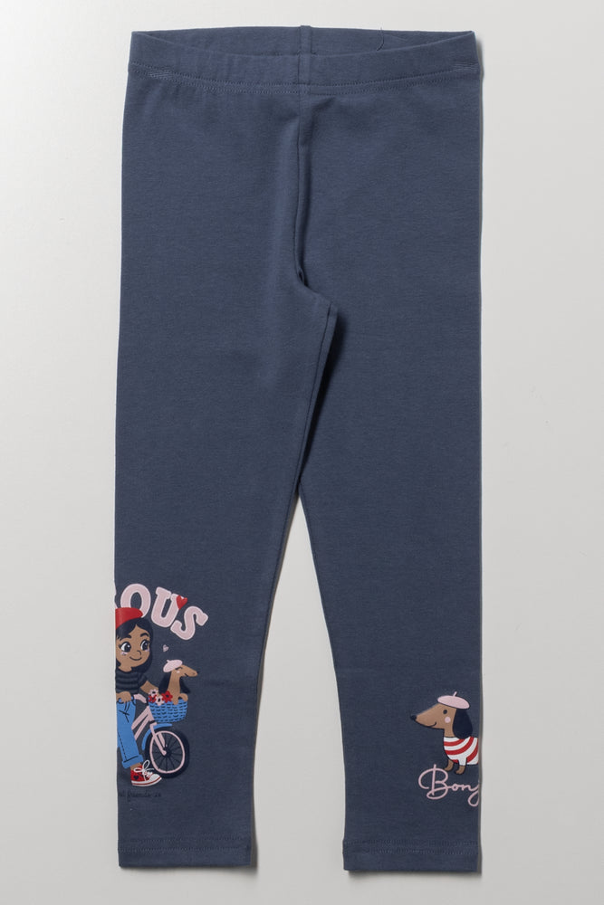 Paris Leggings Blue
