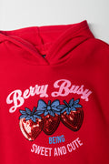 Strawberry Sweatshirt Dress Red (1)