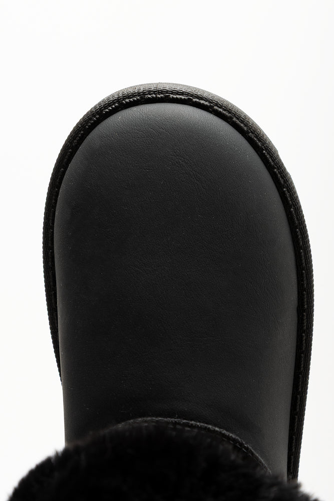 Glitter Comfy Boots Black (4)