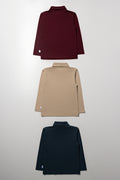 3 Pack Polonecks Burgundy, Stone & Blue (2)