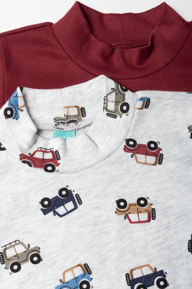 2 Pack Car Print Tops (1)