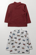 2 Pack Car Print Tops (2)